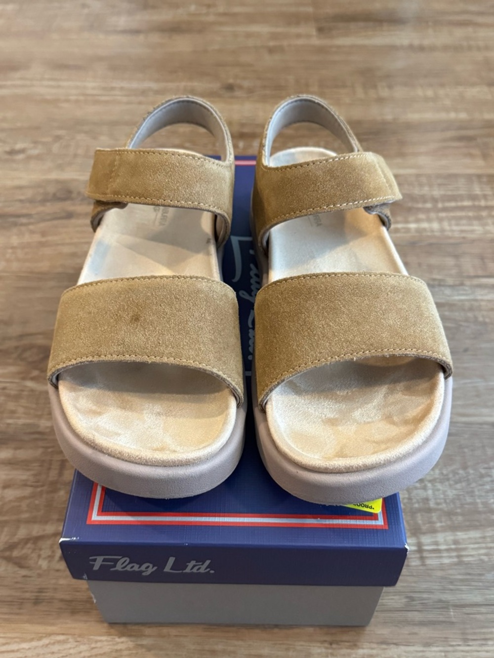 koolaburra by ugg sandals
 in Tan Suede with Adjustable Straps